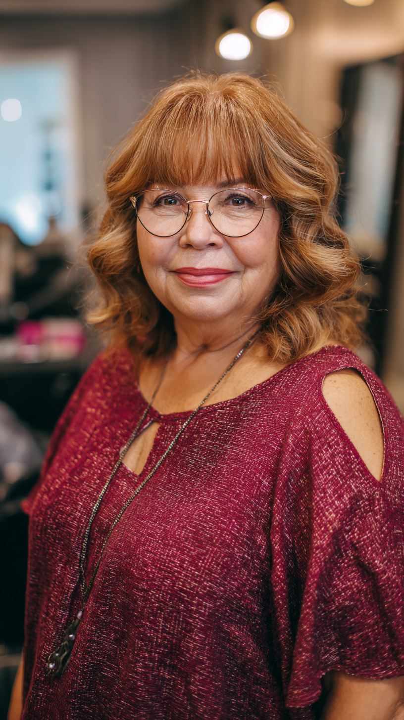 Charming Layered Curls with Soft Volume